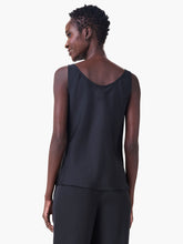 Load image into Gallery viewer, NIC+ZOE CREPE DRAPE TANK - BLACK ONYX
