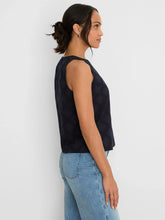Load image into Gallery viewer, NIC+ZOE DIAMOND EYELET TOP - DARK INDIGO

