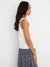 Load image into Gallery viewer, NIC+ZOE DIAMOND EYELET TOP - PAPER WHITE
