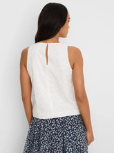 Load image into Gallery viewer, NIC+ZOE DIAMOND EYELET TOP - PAPER WHITE

