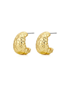 LUV AJ MINI MOLTEN HOOPS - GOLD