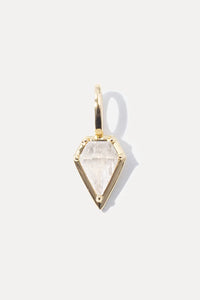 MIRANDA FRYE MOONSTONE DROP CHARM - GOLD