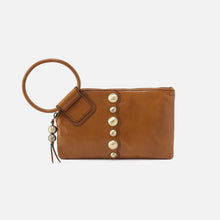 Load image into Gallery viewer, HOBO SABLE WRISTLET - TRUFFLE WITH STUDS
