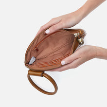 Load image into Gallery viewer, HOBO SABLE WRISTLET - TRUFFLE WITH STUDS
