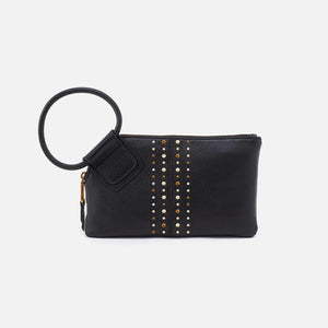 HOBO SABLE WRISTLET - BLACK WITH STUDS