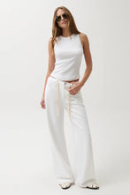 Load image into Gallery viewer, PISTOLA JADYN MID RISE DRAWSTRING PALAZZO JEAN - OPTIC WHITE
