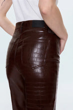 Load image into Gallery viewer, PISTOLA CASSIE SUPER HIGH RISE STRAIGHT PANT - TOBACCO CROC
