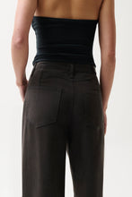 Load image into Gallery viewer, PISTOLA SYDNEY HIGH RISE LINEN BOWED WIDE - BRISTOL BLACK
