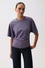 Load image into Gallery viewer, PISTOLA VERONICA SLEEVE FITTED TEE - ACAI
