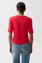 Load image into Gallery viewer, PISTOLA MELIKA QUARTER SLEEVE TEE - NEGRONI
