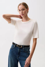Load image into Gallery viewer, PISTOLA MELIKA QUARTER SLEEVE TEE - SOFT WHITE
