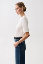 Load image into Gallery viewer, PISTOLA MELIKA QUARTER SLEEVE TEE - SOFT WHITE
