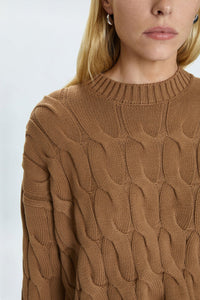 PISTOLA EVA SWEATER - CARAMEL CABLE