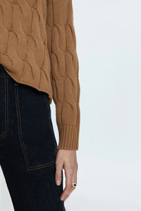 PISTOLA EVA SWEATER - CARAMEL CABLE