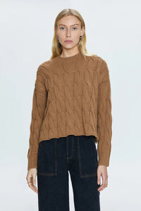 PISTOLA EVA SWEATER - CARAMEL CABLE