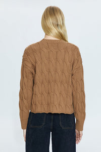 PISTOLA EVA SWEATER - CARAMEL CABLE