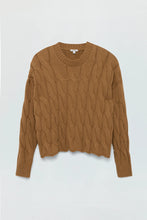 Load image into Gallery viewer, PISTOLA EVA SWEATER - CARAMEL CABLE
