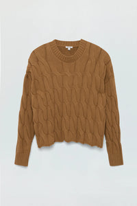 PISTOLA EVA SWEATER - CARAMEL CABLE