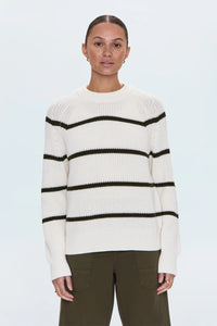 PISTOLA EDIE SWEATER - OLIVE STRIPE