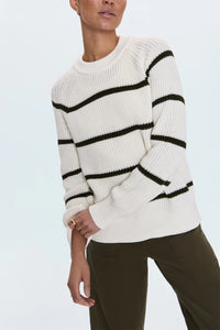 PISTOLA EDIE SWEATER - OLIVE STRIPE
