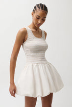 Load image into Gallery viewer, PISTOLA ILONA BUBBLE HEM DRESS - SOFT WHITE
