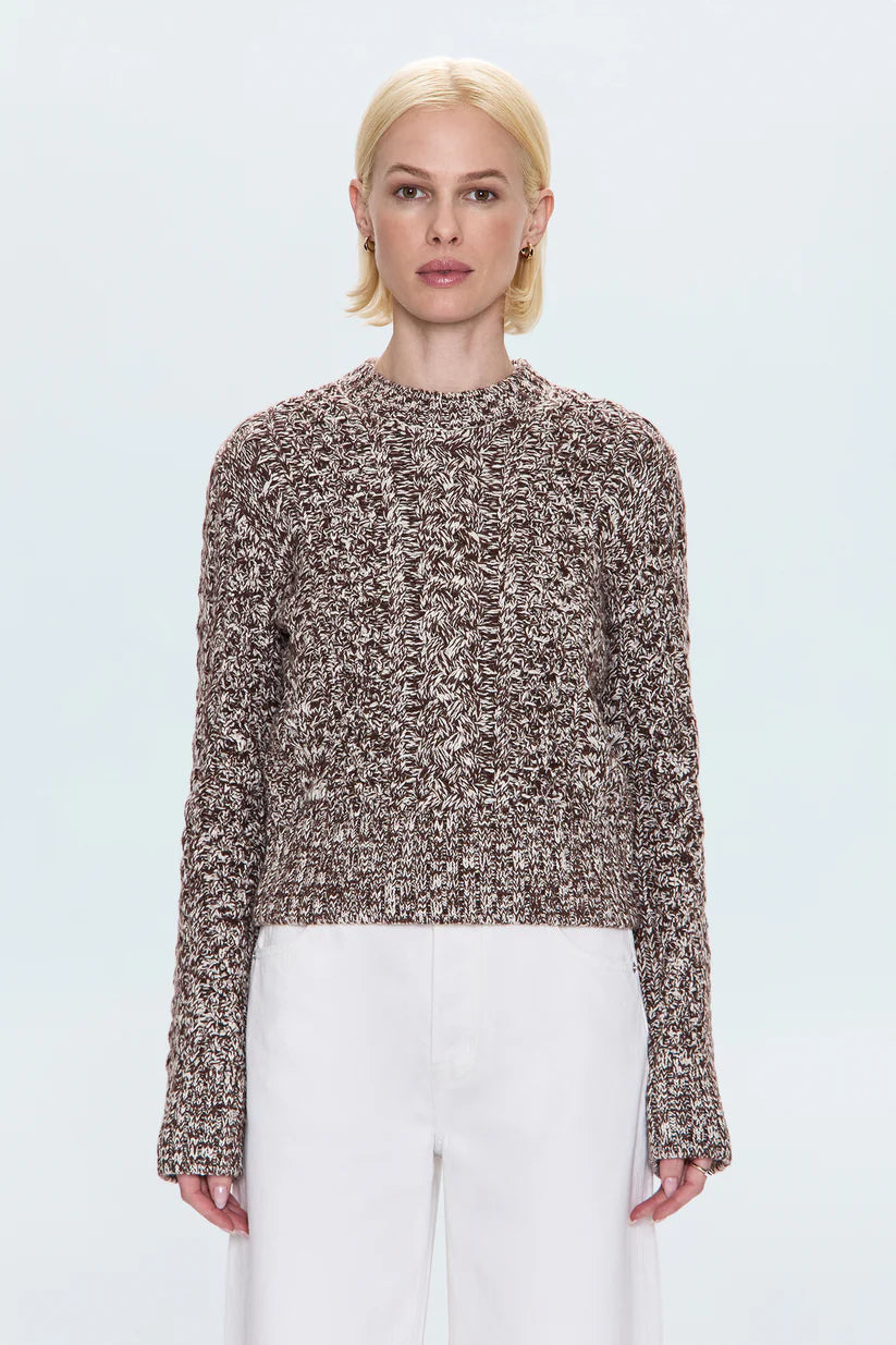 PISTOLA QUINN SWEATER - CHOCOLATE MARL
