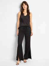 Load image into Gallery viewer, NIC+ZOE SOCIAL EDIT FRONT SLIT PANT - BLACK ONYX
