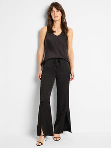 NIC+ZOE SOCIAL EDIT FRONT SLIT PANT - BLACK ONYX