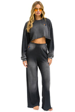 Load image into Gallery viewer, AVIATOR NATION ESSENTIAL WIDE LEG POCKET SWEATPANTS - FADED SMOKE
