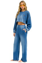 Load image into Gallery viewer, AVIATOR NATION ESSENTIAL WIDE LEG POCKET SWEATPANTS - FADED WATER
