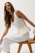 Load image into Gallery viewer, PISTOLA ANNA PEPLUM SWEATER - WHITE

