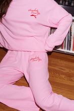 Load image into Gallery viewer, THE MAYFAIR GROUP SOMEBODY LOVES YOU WAFFLE WIDE LEG PANT - PINK
