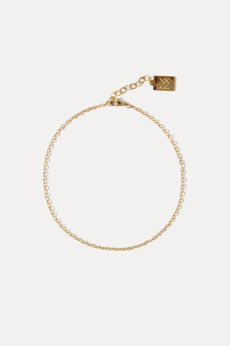 MIRANDA FRYE TINSLEY ANKLET - GOLD