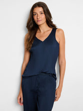 Load image into Gallery viewer, NIC+ZOE CRINKLE CREPE TANK - DARK INDIGO
