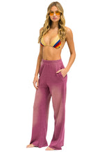 Load image into Gallery viewer, AVIATOR NATION ESSENTIAL WIDE LEG POCKET SWEATPANTS - FADED BERRY

