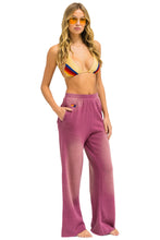 Load image into Gallery viewer, AVIATOR NATION ESSENTIAL WIDE LEG POCKET SWEATPANTS - FADED BERRY
