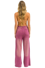 Load image into Gallery viewer, AVIATOR NATION ESSENTIAL WIDE LEG POCKET SWEATPANTS - FADED BERRY

