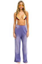 Load image into Gallery viewer, AVIATOR NATION ESSENTIAL WIDE LEG POCKET SWEATPANTS - FADED GRAPE
