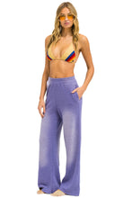 Load image into Gallery viewer, AVIATOR NATION ESSENTIAL WIDE LEG POCKET SWEATPANTS - FADED GRAPE
