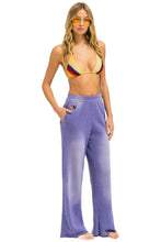 Load image into Gallery viewer, AVIATOR NATION ESSENTIAL WIDE LEG POCKET SWEATPANTS - FADED GRAPE
