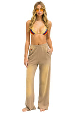 Load image into Gallery viewer, AVIATOR NATION ESSENTIAL WIDE LEG POCKET SWEATPANTS - FADED TAN
