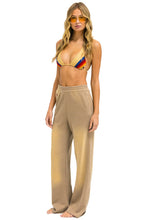 Load image into Gallery viewer, AVIATOR NATION ESSENTIAL WIDE LEG POCKET SWEATPANTS - FADED TAN
