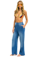 Load image into Gallery viewer, AVIATOR NATION ESSENTIAL WIDE LEG POCKET SWEATPANTS - FADED WATER
