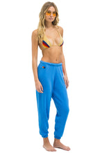 Load image into Gallery viewer, AVIATOR NATION 5 STRIPE SWEATPANTS - COBALT // NEON
