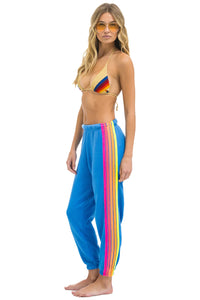 AVIATOR NATION 5 STRIPE SWEATPANTS - COBALT // NEON