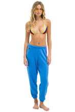 Load image into Gallery viewer, AVIATOR NATION 5 STRIPE SWEATPANTS - COBALT // NEON
