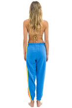Load image into Gallery viewer, AVIATOR NATION 5 STRIPE SWEATPANTS - COBALT // NEON
