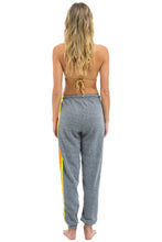 Load image into Gallery viewer, AVIATOR NATION 5 STRIPE SWEATPANTS - HEATHER GREY // NEON
