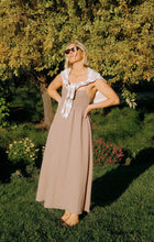 Load image into Gallery viewer, Z SUPPLY BEACHSIDE MIDI DRESS - ICED COFFEE
