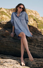 Load image into Gallery viewer, Z SUPPLY DOVER CHAMBRAY MINI DRESS - SUN BLEACHED INDIGO
